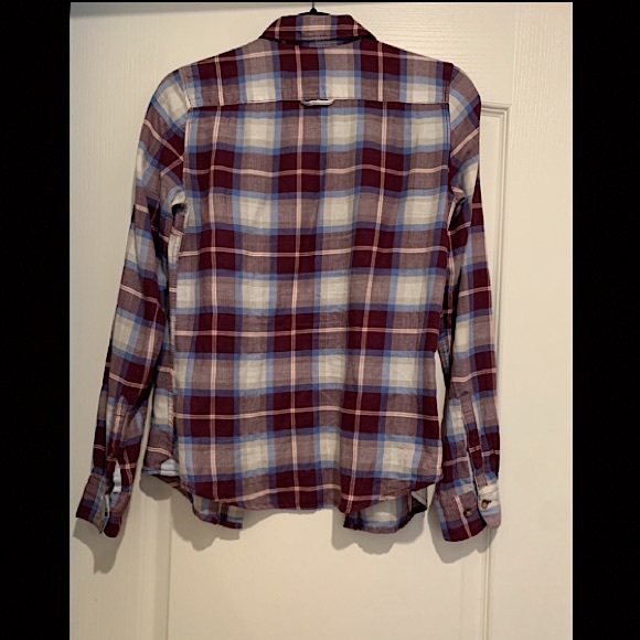 NWOT Plaid Button Up Long Sleeve - Picture 2 of 3